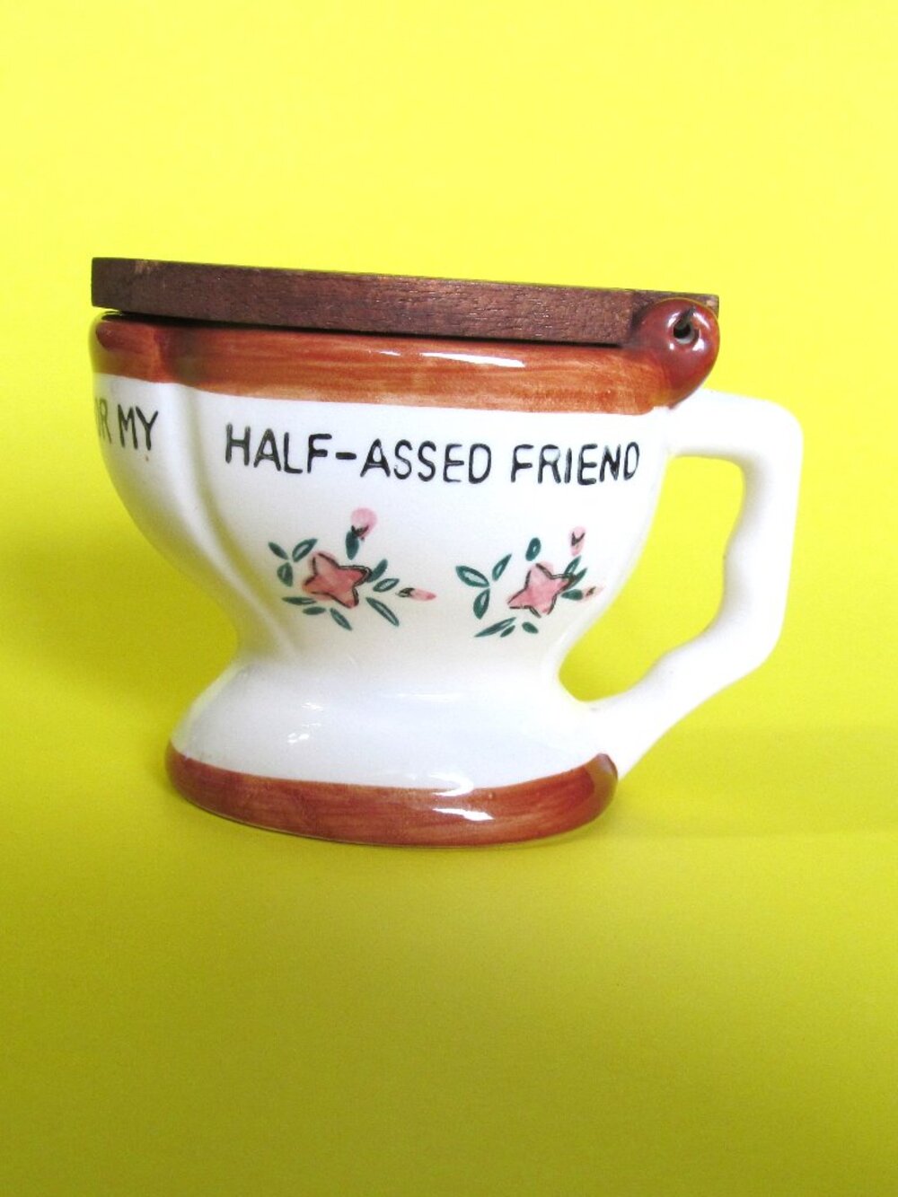 Vintage Novelty toilet bowl mug Joke gift